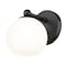 Z-Lite Neoma Wall Sconce, 1-Light, 5.25 In.W x 6.75 In.L x 6.75 In.H, Matte Black/Opal Etched 1100-1S-MB - alternate 4